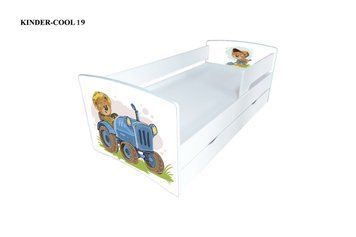 Ліжко "Kinder Cool" ведмедик та трактор 90х190 JD139 фото