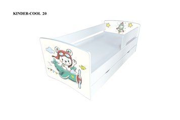 Ліжко "Kinder Cool" ведмедик та літак 90х190 JD141 фото