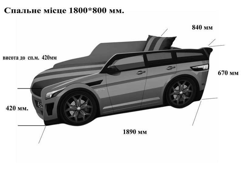 Кровать-автомобиль Range Rover "PREMIUM" P001 P001 фото